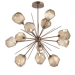 Gem Starburst Chandelier - Burnished Bronze / Bronze