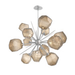 Gem Starburst Chandelier - Classic Silver / Bronze