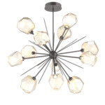 Gem Starburst Chandelier - Graphite / Amber