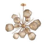 Gem Starburst Chandelier - Novel Brass / Bronze