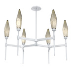 Rock Crystal Chandelier - Classic Silver / Chilled Bronze