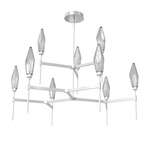 Rock Crystal Chandelier - Classic Silver / Chilled Smoke
