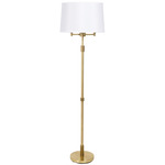 Killington Floor Lamp - Brushed Brass / Off White