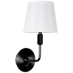 Killington Wall Sconce - Black / Off White