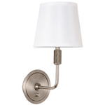 Killington Wall Sconce - Satin Nickel / Off White