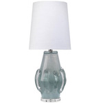 Talon Table Lamp - Cornflower Blue / White Linen