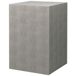 Structure Side Table - Grey Faux Shagreen