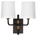 Lawton Wall Sconce - Oil Rubbed Bronze / White Linen