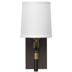 Lawton Wall Sconce - Oil Rubbed Bronze / White Linen