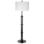 Marcus Floor Lamp - Oil Rubbed Bronze / White Linen