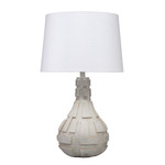 Complex Table Lamp - Grey / White Linen