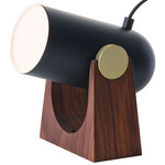 Carronade Table/Wall Lamp - Walnut / Black