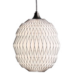 Caleo Pendant - Bronze / White / Bronze