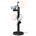 Parrot Table Lamp - Black / Opal