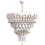 Seasons Chandelier - Brass / Sunrise