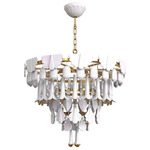 Seasons Chandelier - Brass / Sunrise