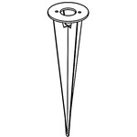 LED-Ginger Bollard Ground Spike - Stainless Steel