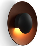 LED-Ginger 24V Outdoor Mini Wall / Ceiling Light - Rust / Black