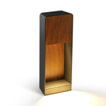 Lab Outdoor Bollard Light - Graphite / Dark Iroko