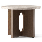 Androgyne Wooden Side Table - Dark Stained Oak / Kunis Breccia Sand