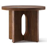 Androgyne Wooden Side Table - Walnut