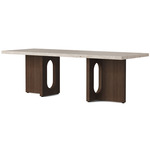 Androgyne Lounge Table - Dark Stained Oak / Kunis Breccia Sand