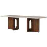 Androgyne Lounge Table - Walnut / Kunis Breccia Sand