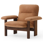 Brasilia Lounge Chair - Dark Stained Oak / Dunes Camel