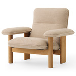 Brasilia Lounge Chair - Natural Oak / Beige Boucle