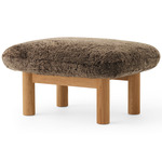 Brasilia Ottoman - Natural Oak / Root Sheepskin