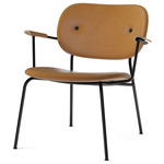 Co Upholstered Lounge Chair - Black / Natural Oak / Dakar Cognac Leather