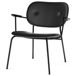 Co Upholstered Lounge Chair - Black / Black Oak / Dakar Black Leather