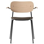 Co Upholstered Seat Armchair - Black / Natural Oak / Remix 233