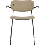 Co Upholstered Armchair - Black / Dark Oak / Beige Boucle