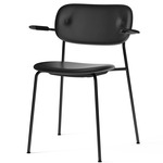 Co Upholstered Armchair - Black / Black Oak / Dakar Black Leather