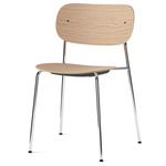 Co Dining Chair - Chrome / Natural Oak