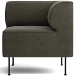 Eave Corner Dining Sofa - Black / Fiord 961