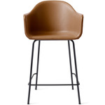 Harbour Armchair Stool - Black / Dakar Cognac Leather