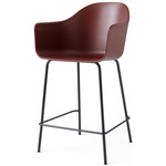 Harbour Armchair Stool - Black / Burned Red