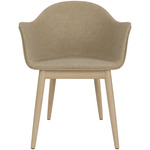 Harbour Wooden Base Armchair - Natural Oak / Beige Boucle