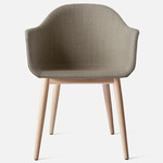 Harbour Wooden Base Armchair - Natural Oak / Remix 233