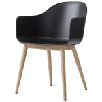 Harbour Wooden Base Armchair - Natural Oak / Black