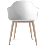 Harbour Wooden Base Armchair - Natural Oak / White