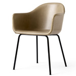 Harbour Steel Base Armchair - Black / Dakar Antilop Leather