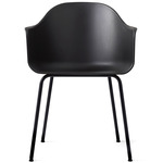 Harbour Steel Base Armchair - Black / Black