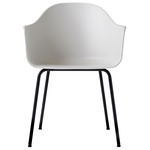 Harbour Steel Base Armchair - Black / Light Grey