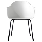 Harbour Steel Base Armchair - Black / White