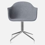 Harbour Swivel Armchair - Polished Aluminum / Fiord 751