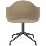 Harbour Swivel Armchair - Black / Beige Boucle