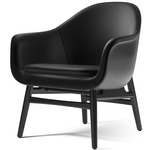 Harbour Lounge Chair - Black Oak / Dakar Black Leather